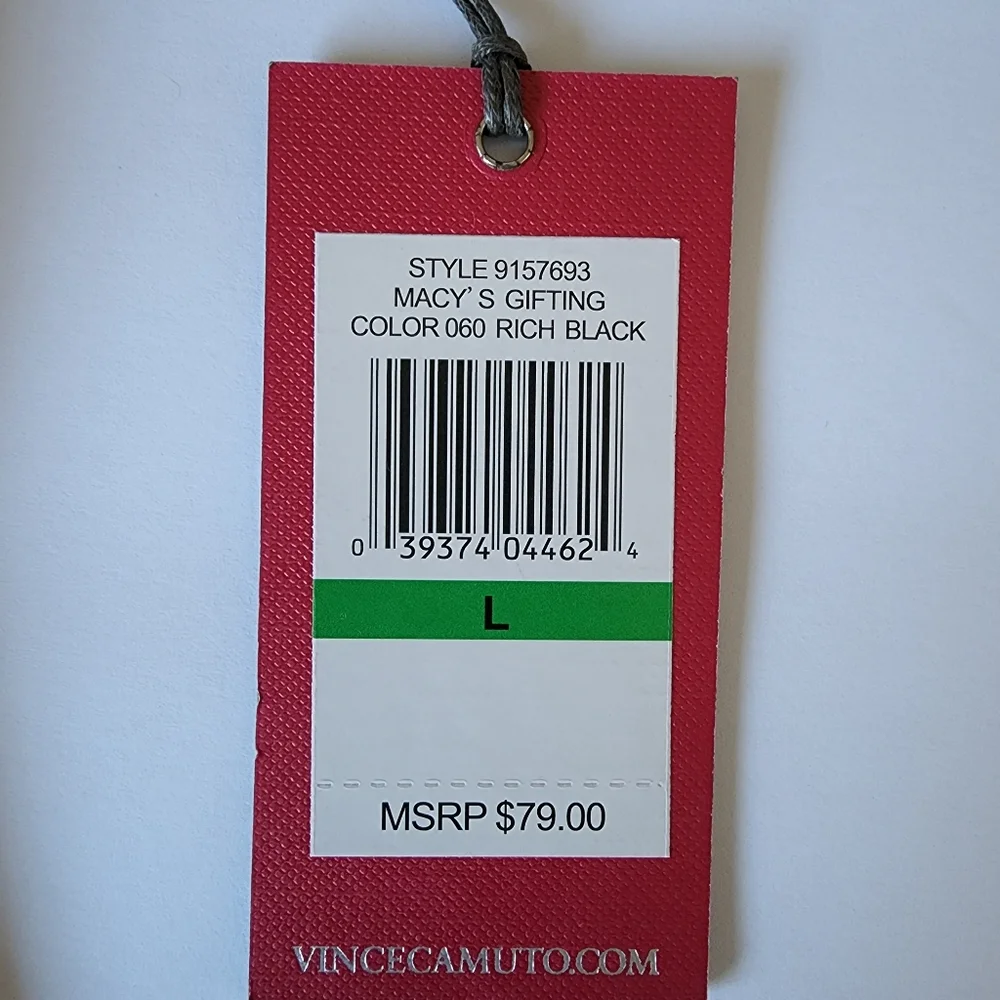 Vince Camuto black metallic sweater size L New - Picture 6 of 9